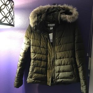 NWT H&M faux fur padded jacket
